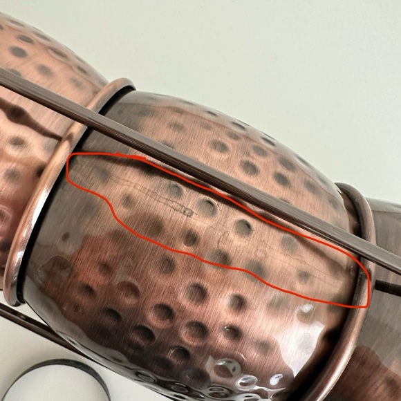 Moscow Mule Copper Cup Set of 4 with Stand - Picture 6 of 7